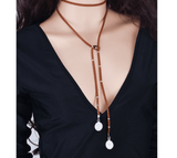 Personality Street Woolen Yarn Coin Tassel Necklace - Ceejaies