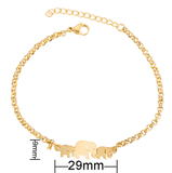 Gold Color Charms Elephant Bracelet - Ceejaies