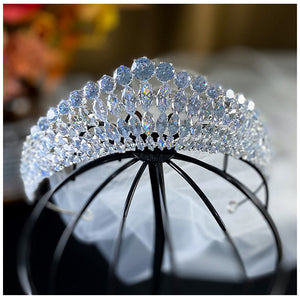 Full Diamond Super Flash Zircon Crown Headdress