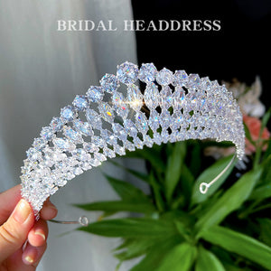 Full Diamond Super Flash Zircon Crown Headdress