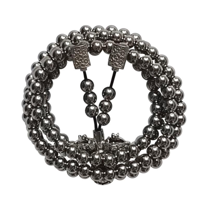 Stainless steel thunderbolt beads necklace - Ceejaies