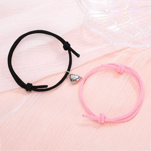 Simple Alloy Love Magnets or Couple Bracelets