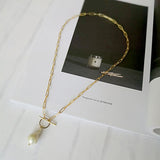 Vintage Cold Wind Natural Pearl Necklace - Ceejaies