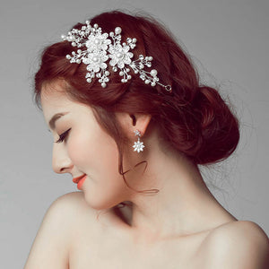 Wedding Headdress with Flower Hair Accessories