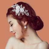 Wedding Headdress with Flower Hair Accessories