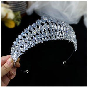 Full Diamond Super Flash Zircon Crown Headdress