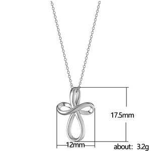 Simple Cross Hanging Chain Necklace - Ceejaies