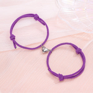 Simple Alloy Love Magnets or Couple Bracelets