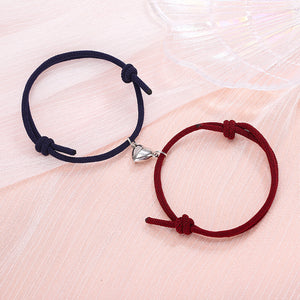 Simple Alloy Love Magnets or Couple Bracelets