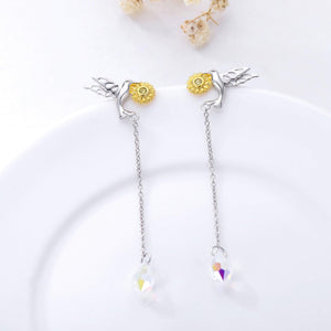 Daisy Hummingbird Sterling Earrings - Ceejaies