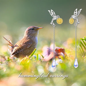 Daisy Hummingbird Sterling Earrings - Ceejaies