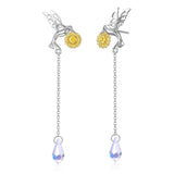 Daisy Hummingbird Sterling Earrings - Ceejaies