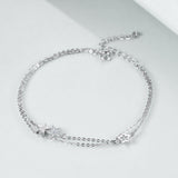 Star Double Bracelet White Zircon - Ceejaies