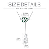 White Gold Monstera Necklace - Ceejaies